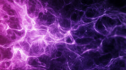 Dynamic purple and pink abstract patterns swirling in dark background. 