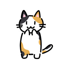 手書きの猫のイラスト