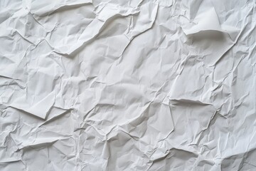 Fototapeta premium Wall Paper Poster Mockup Glued paper wrinkled effect isolated blank templates set