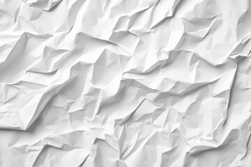 Obraz premium white crumpled and creased paper poster texture background