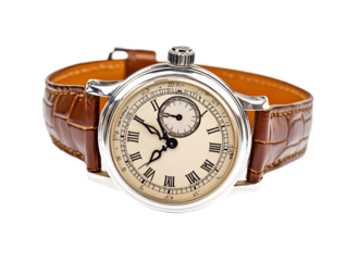 Isolated Leather Band Wrist Watch