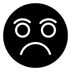 sad solid icon