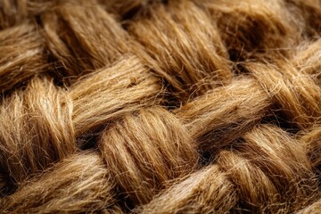 Fototapeta premium Eco friendly home with close up of coir fiber texture.