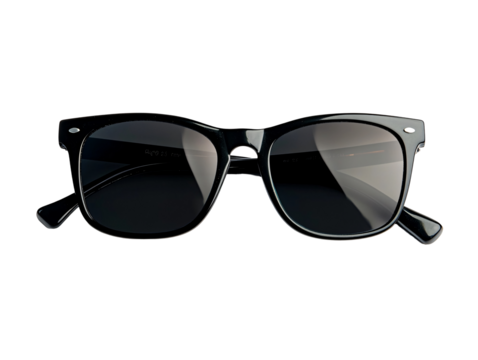 Isolated Black Wayfarer Sunglasses