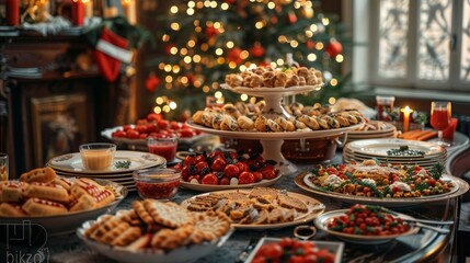 Fototapeta premium Celebrating the Season with Delicious Flavors.