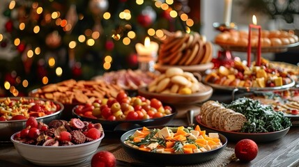 Fototapeta premium Festive Colors and Irresistible Flavors.