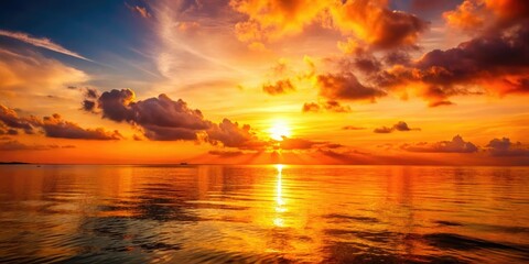 Retro ocean sunset:  orange-hued waves at golden hour, a vintage coastal photograph.