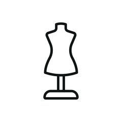 Obraz premium Mannequin fashion tailor icon vector basic design