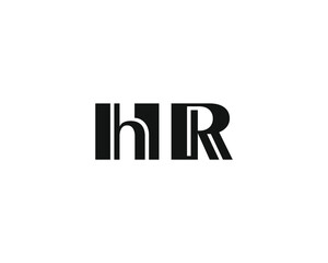 creative letter HR logo design template