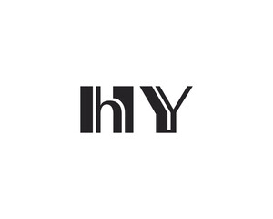 creative letter HY logo design template