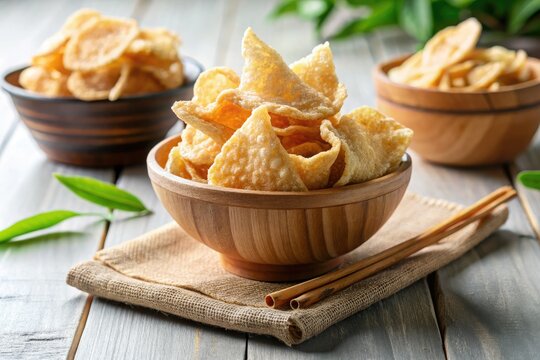 Simple background, clean lines showcase delicious Malaysian Keropok Lekor in this food photo.