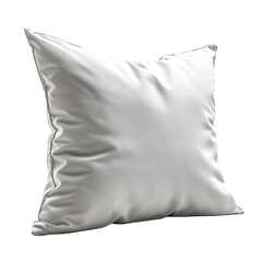 Obraz premium Isolated pillow in white stylized view minimalist design composition soft textures cozy bedroom setting artistic photography concept