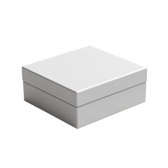 Fototapeta premium Showcasing a minimalist box with smooth sides isolated on a plain surface for artistic design inspiration