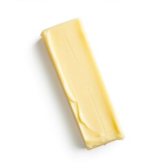  Stick of Butter, Isolated white background, flat lay