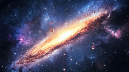 Obraz premium Astronomers study the sky in connection with space exploration, unlocking secrets of distant galaxies and stars