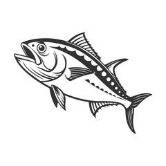 Chilipepper Rockfish Vector Art and Illustration