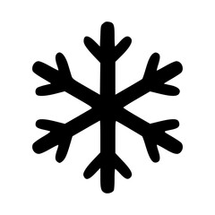 Hand drawn Christmas snowflake. Xmas snowflake isolated on a white background. Vector illustration