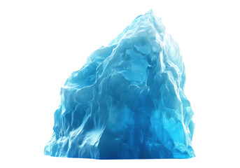 Fototapeta premium Huge blue iceberg. Transparent background .Isolated PNG