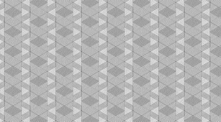 Geometric shape pattern design | Pattern design with rectangle, triangle shape |  Triple shape pattern design