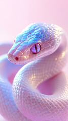 Fototapeta premium Glitter snake art illustration wallpaper
