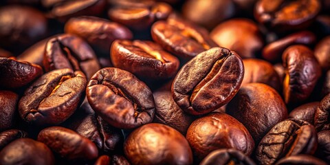 Dark Roasted Coffee Beans, Low Light Photography, Coffee Grains, Espresso Beans, Rich Aroma, Coffee Still Life