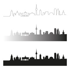 Berlin Skyline Vektor