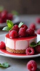Cake raspberry dessert fruit