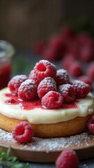 Cake raspberry dessert fruit