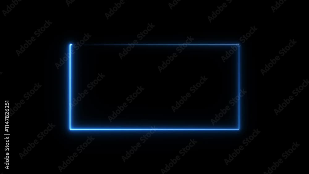 Poster abstract colorful neon light movement motion with space on black background