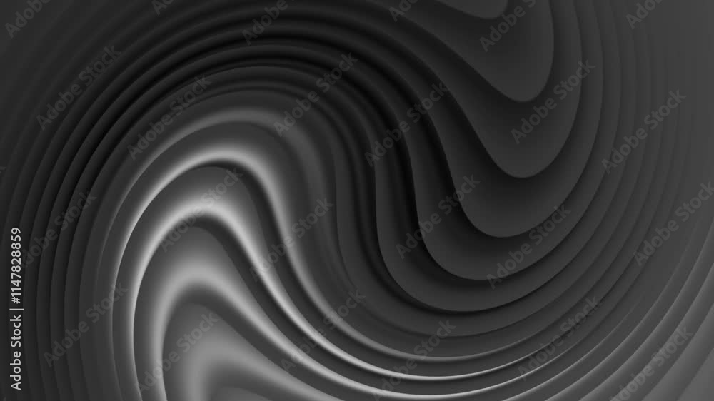 Poster blue gradient curve waves flowing. abstract 3d background. seamless looping