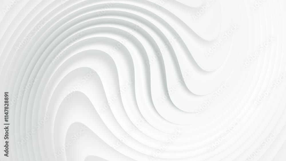 Aufkleber blue gradient curve waves flowing. abstract 3d background. seamless looping