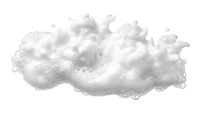 White Soap Foam Bubbles Texture Background Lather Cleaning Product