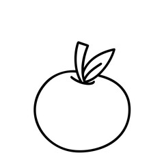 red apple illustration