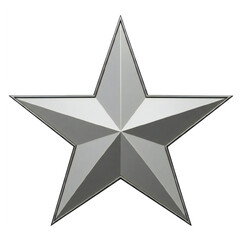 Silver Star Illustration Transparent Image