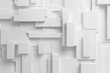 Abstract white geometric shapes background. (2)
