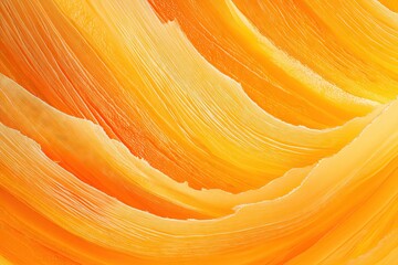 Vibrant Mango Textural Abstract Art