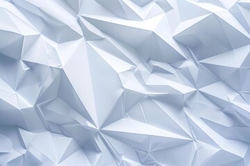 Abstract white low-poly background. (1)