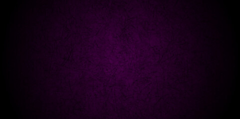 Distressed rough purple grunge cracked wall slate texture. Chalk board and Black board grunge backdrop background. Wall grunge backdrop rough background dark black and stone.