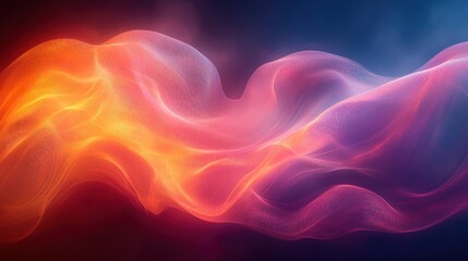 Obraz premium Abstract glowing waves, vibrant colors, dark background.