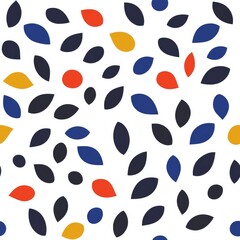 Bold Polka Dot Floral Pattern with Vibrant Colors