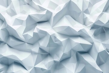 Fototapeta premium Abstract white polygonal background with a low-poly texture.
