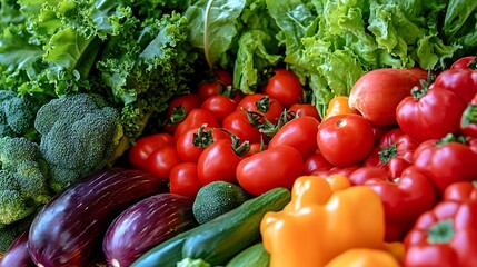 A Rainbow of Fresh Vegetables Captured in Stunning Close-Up Detail