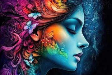 Exploring the dimensions of womanhood through abstract color expressions.