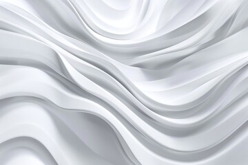 Obraz premium Abstract white wavy background. (6)