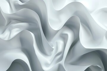 Obraz premium Abstract white wavy background texture. (2)