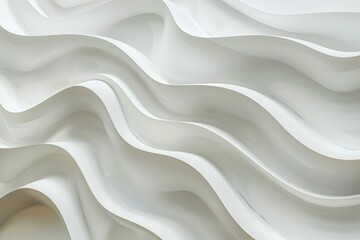Obraz premium Abstract white wavy background with soft shadows. (1)