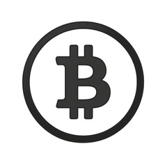 Obraz premium white icon of Coin isolated on a transparent background Minimalist flat icon, vector logo style sign clipart on a no background png