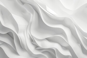Obraz premium Abstract white wavy texture.