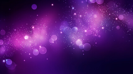 black violet holiday background with Christmas transparent spots glare and glitter. New year design