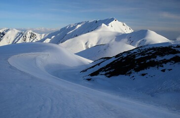 立山連峰　春の風景